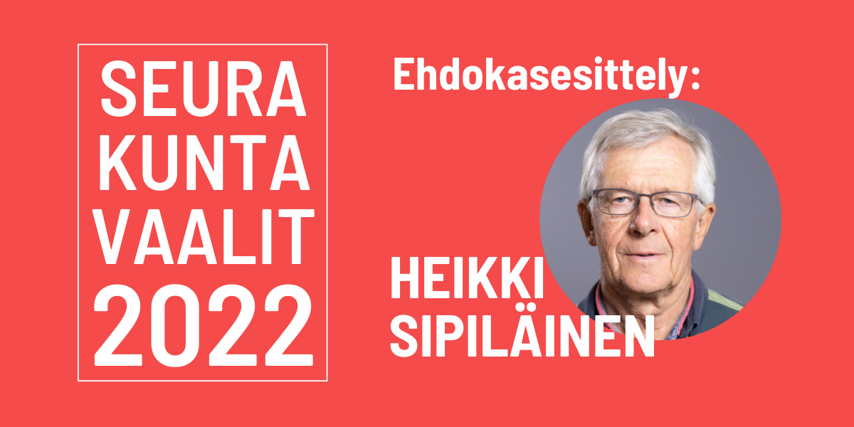 Seurakuntavaalit 2022: esittelyssä Heikki Sipiläinen