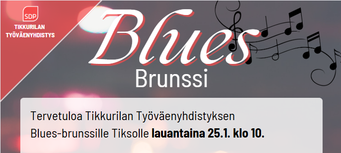 TTy:n Blues-brunssi la 25.1. Tiksolla